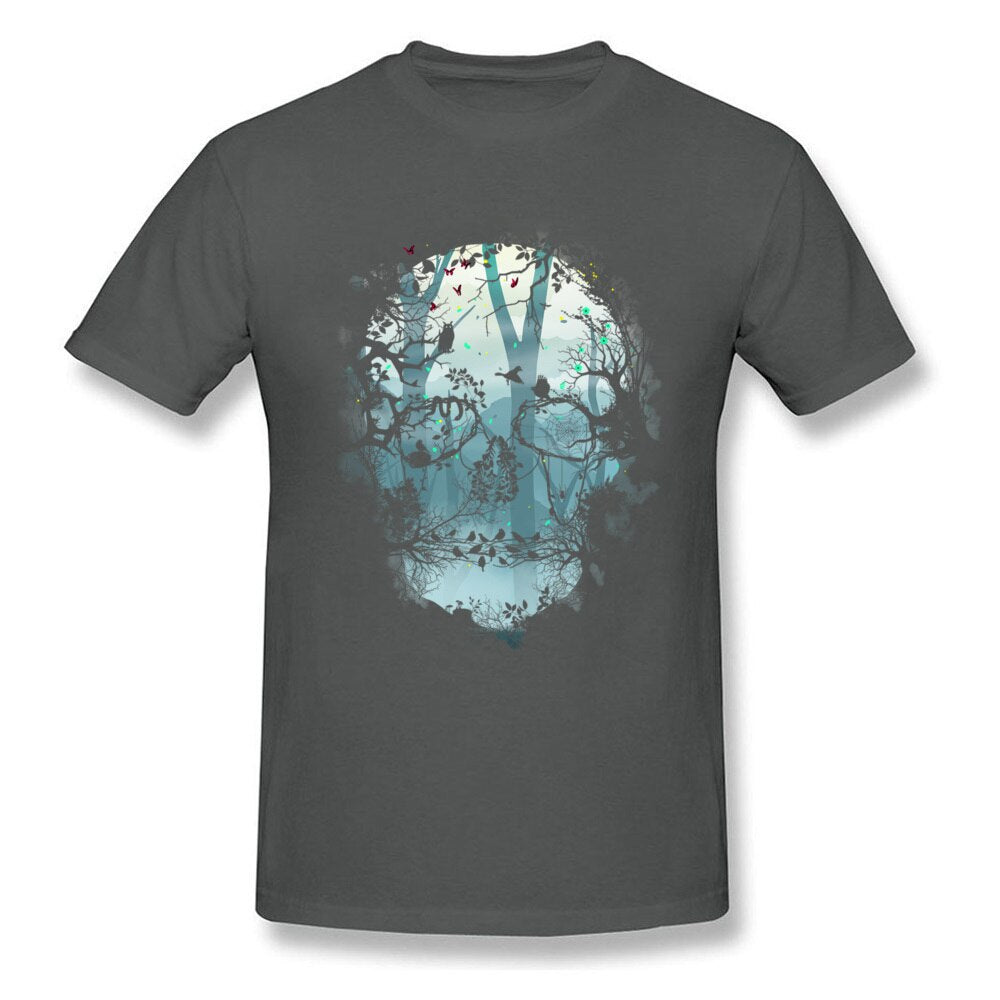 XS-3XL Dark Forest Skull Tee - 4 COLOURS