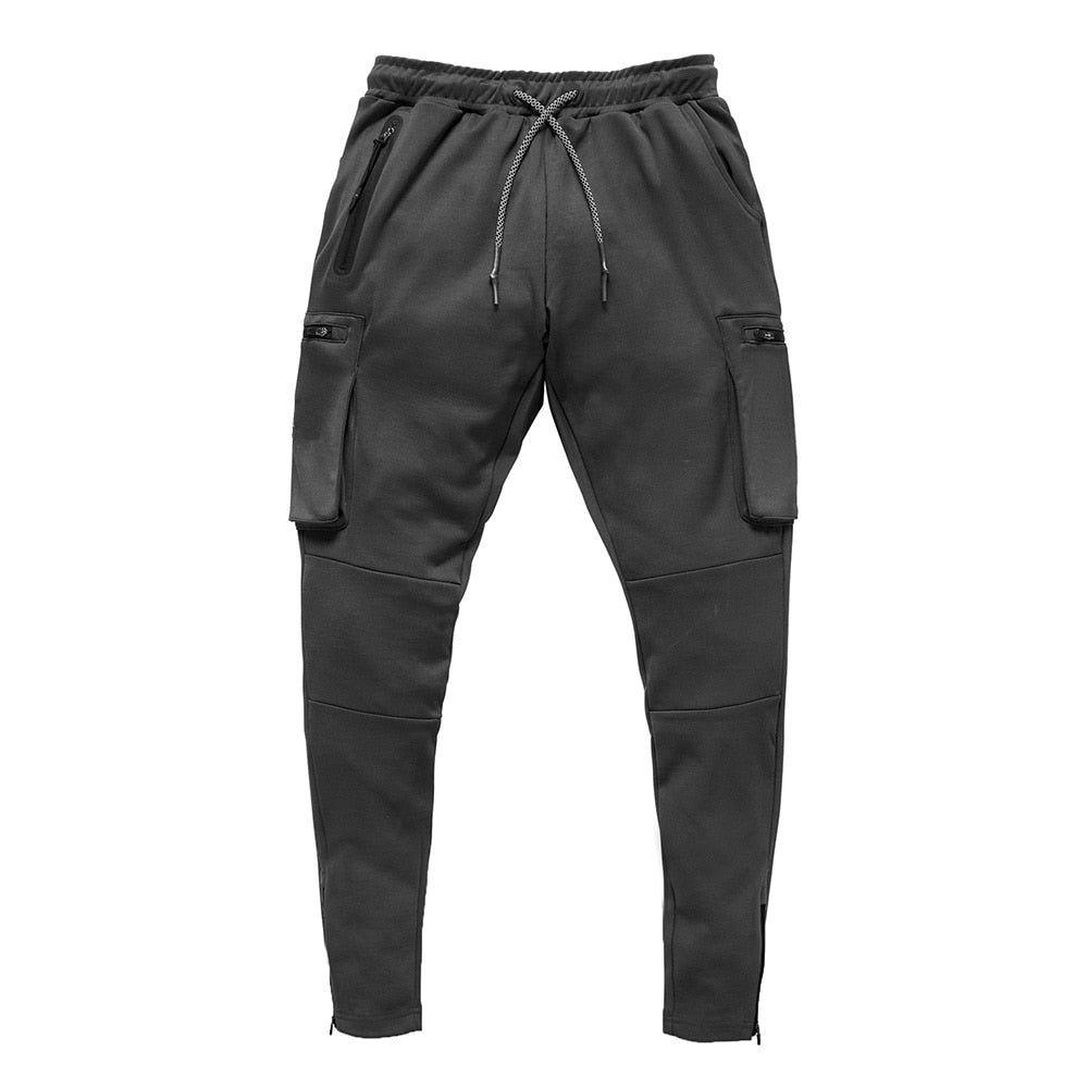 XS-XXXL Multiple Zipper Pockets Streetwear Trousers - 3 colours