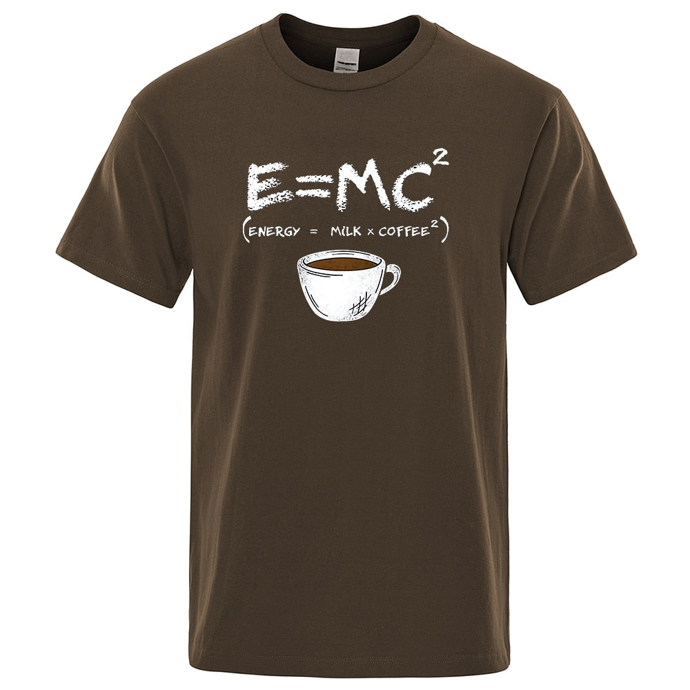 S-XXXL Energy=Milk+Coffee Tee