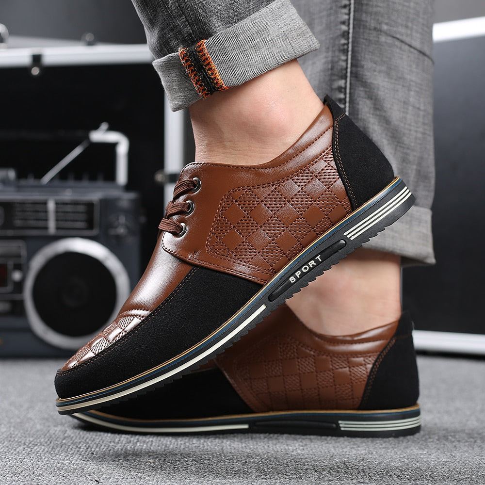 Big Size Casual Leather Shoes - 2 colours