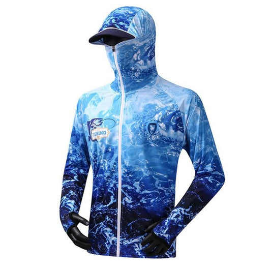 S-5XL  Fishing UV Hoodie With Mask - 7 Styles