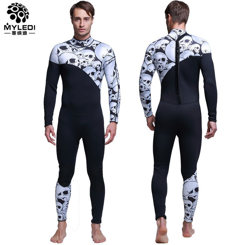 XS-XL Skull Neoprene Wetsuit