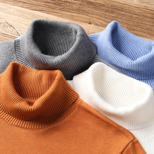 S-XXXL Turtleneck Sweater - 7 Colours