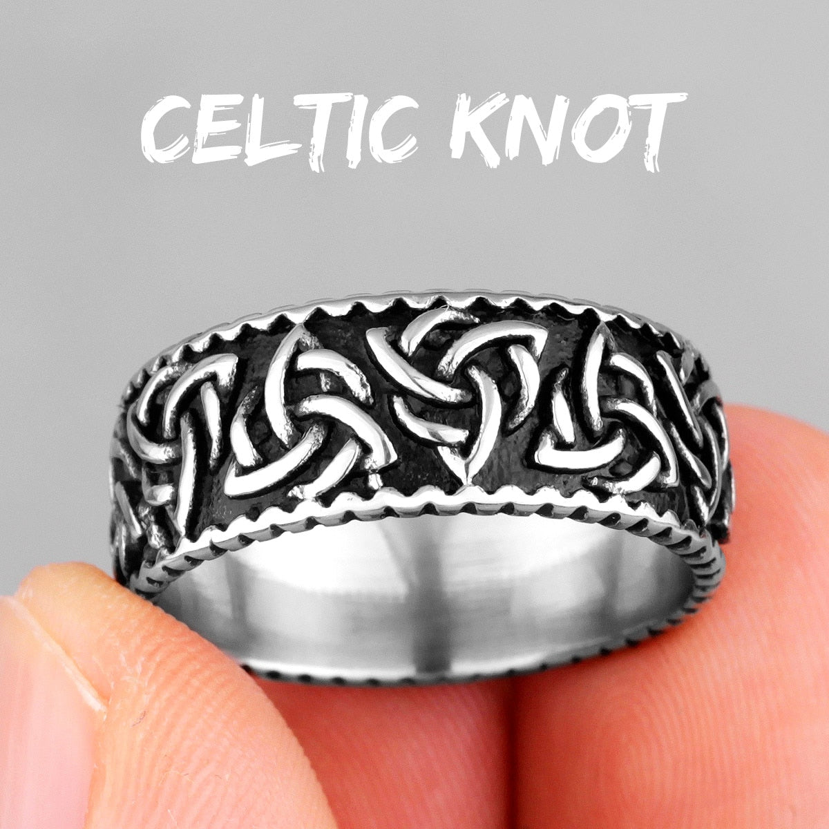 Celtic Knot Stainless Steel Rings - 5 styles