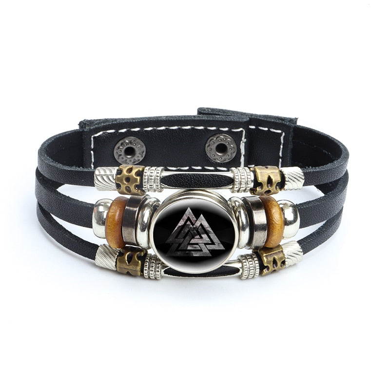 Viking Leather Bracelets - MANY STYLES