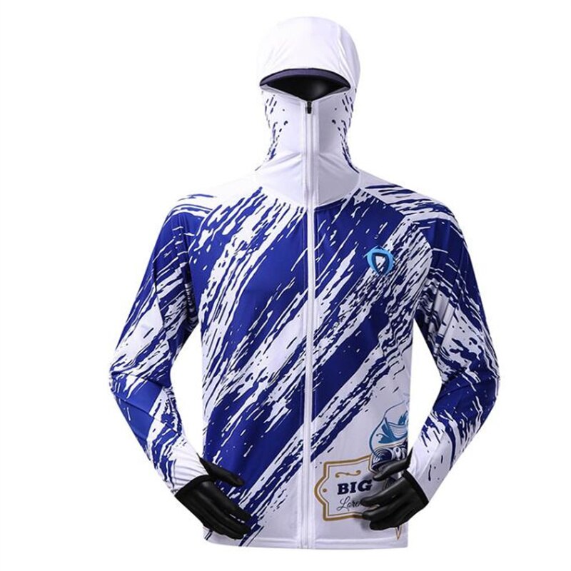 S-5XL  Fishing UV Hoodie With Mask - 7 Styles