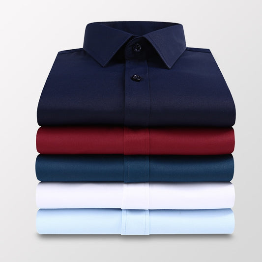 XS-5XL Solid Colour Business Shirt -Long Sleeve- 7 colours