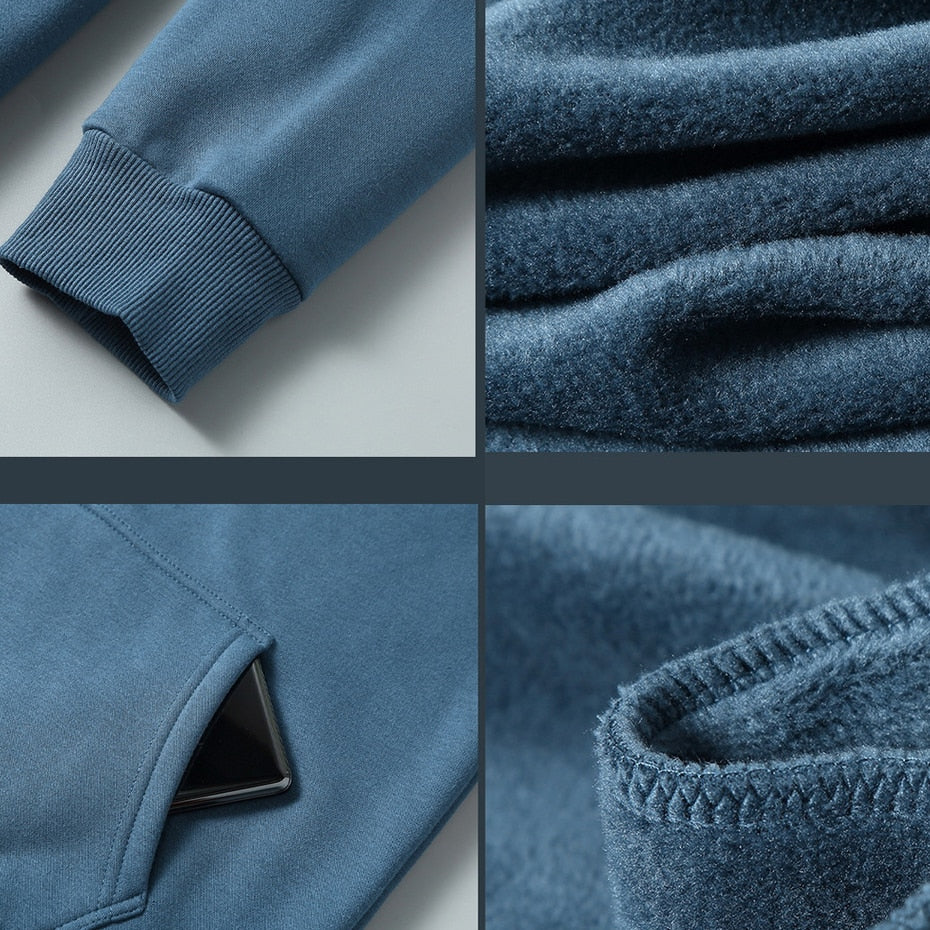 L-11XL Men's Fleece Hoodie Jacket - 5 colours