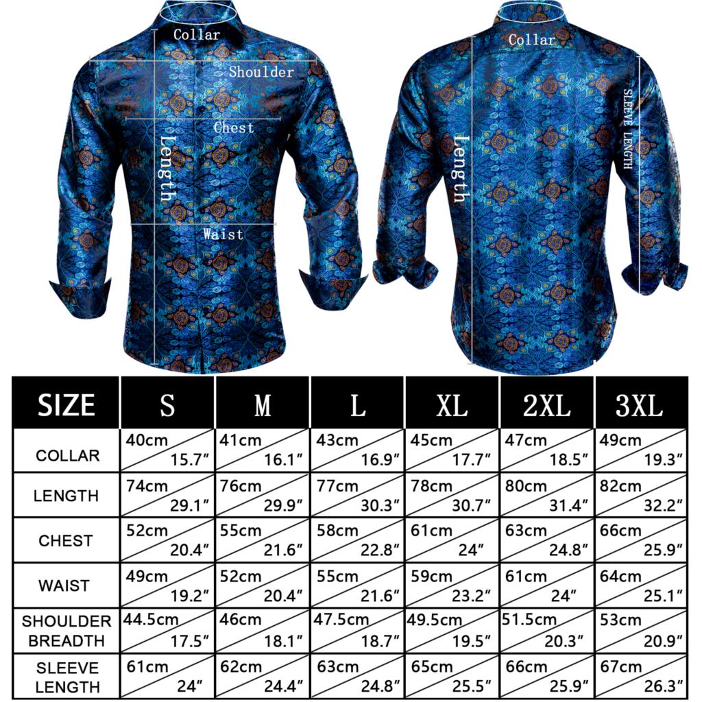 S-3XL Silk Men's Formal Shirts - 16 COLOURS