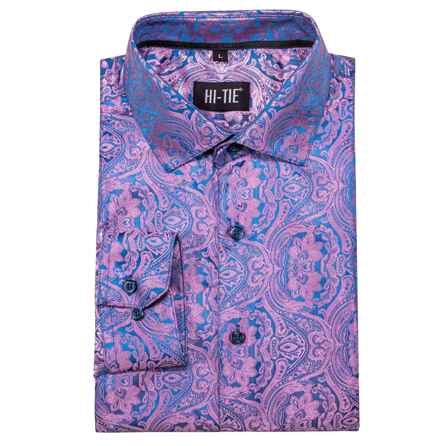 S-3XL Silk Men's Formal Shirts - 16 COLOURS