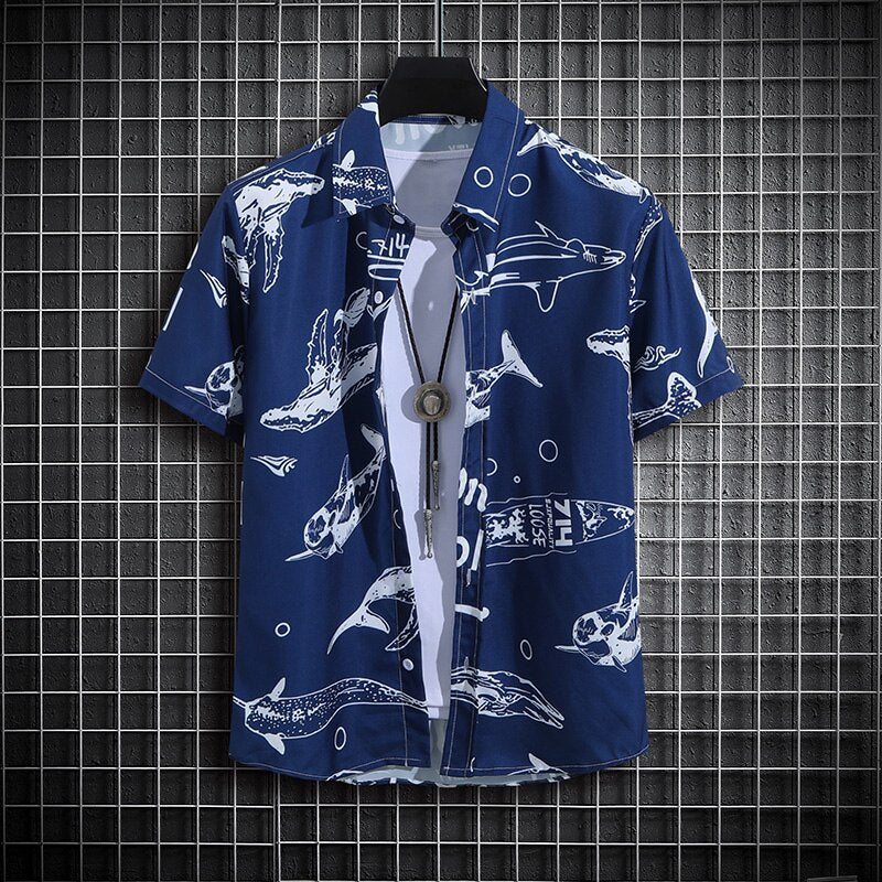 XS-2XL Printed Oversized Shirt - 3 COLOURS