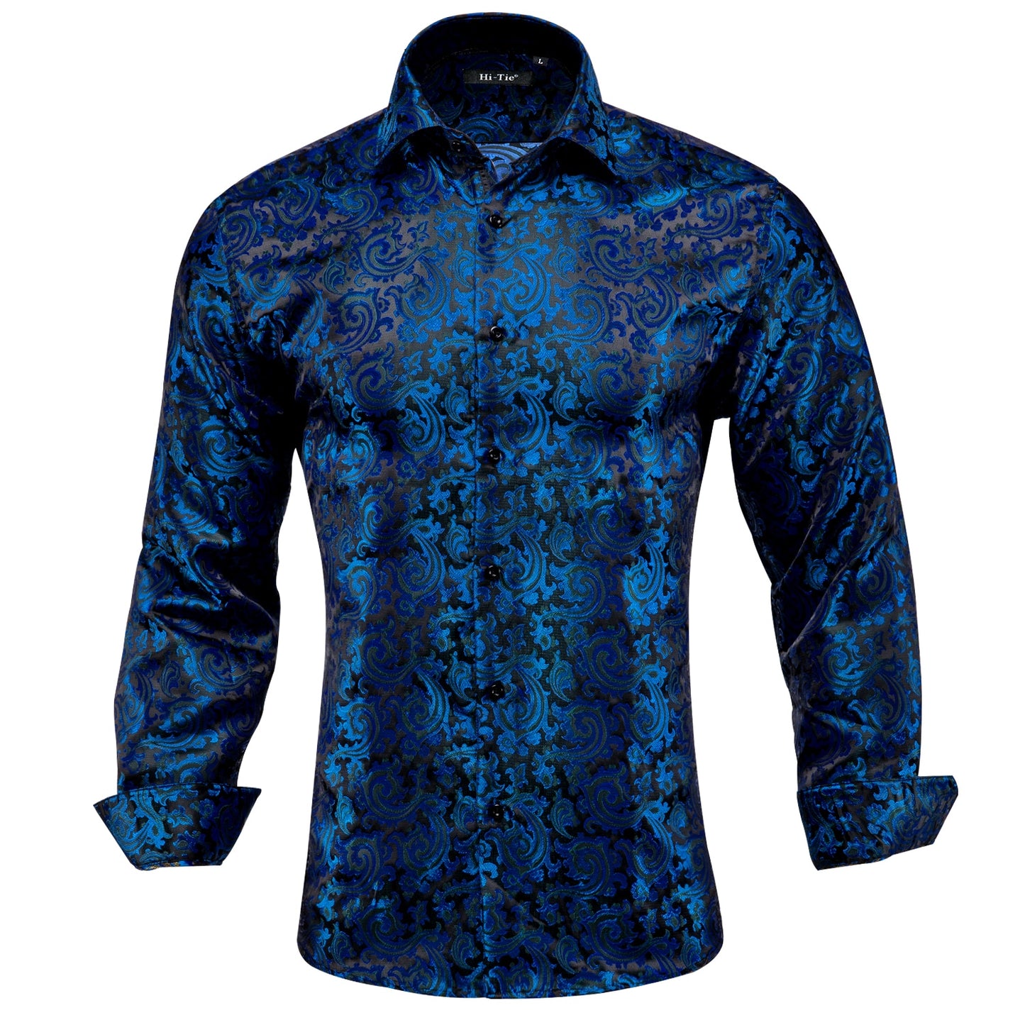 S-3XL Silk Men's Formal Shirts - 16 COLOURS