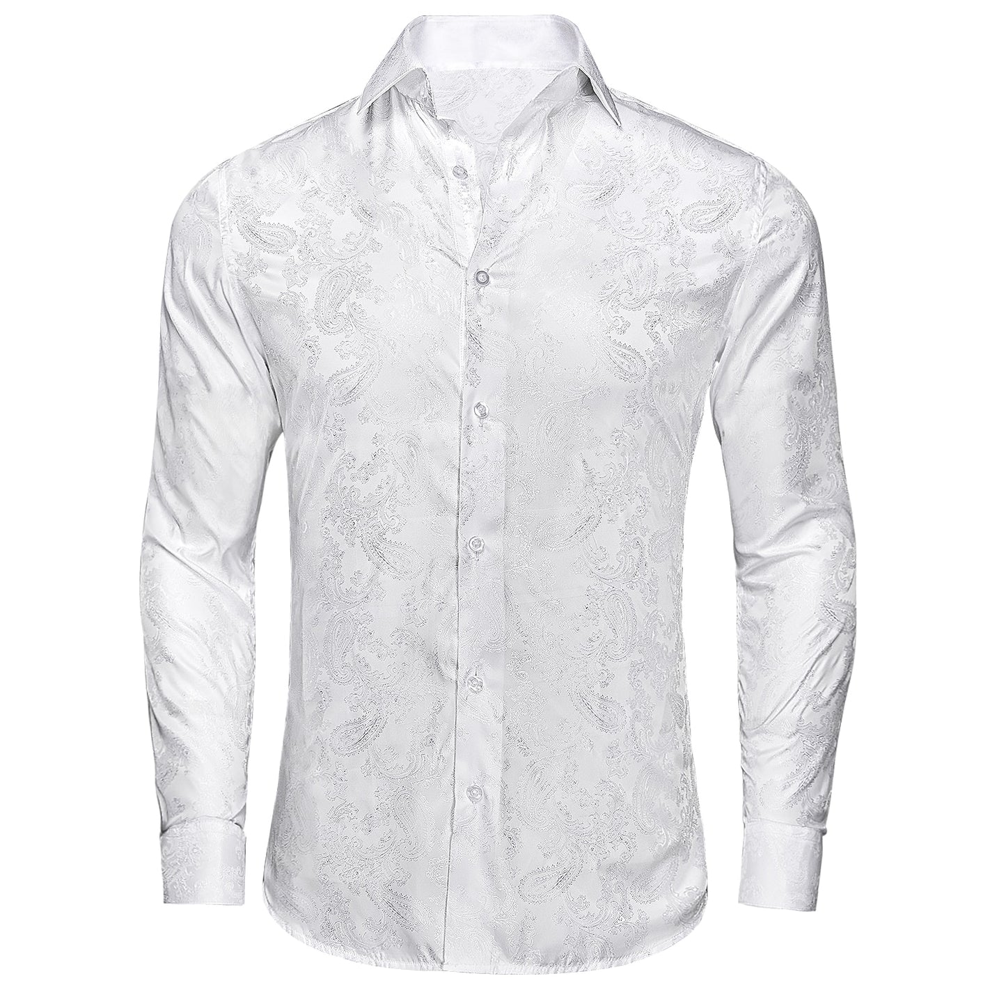 S-3XL Silk Men's Formal Shirts - 16 COLOURS