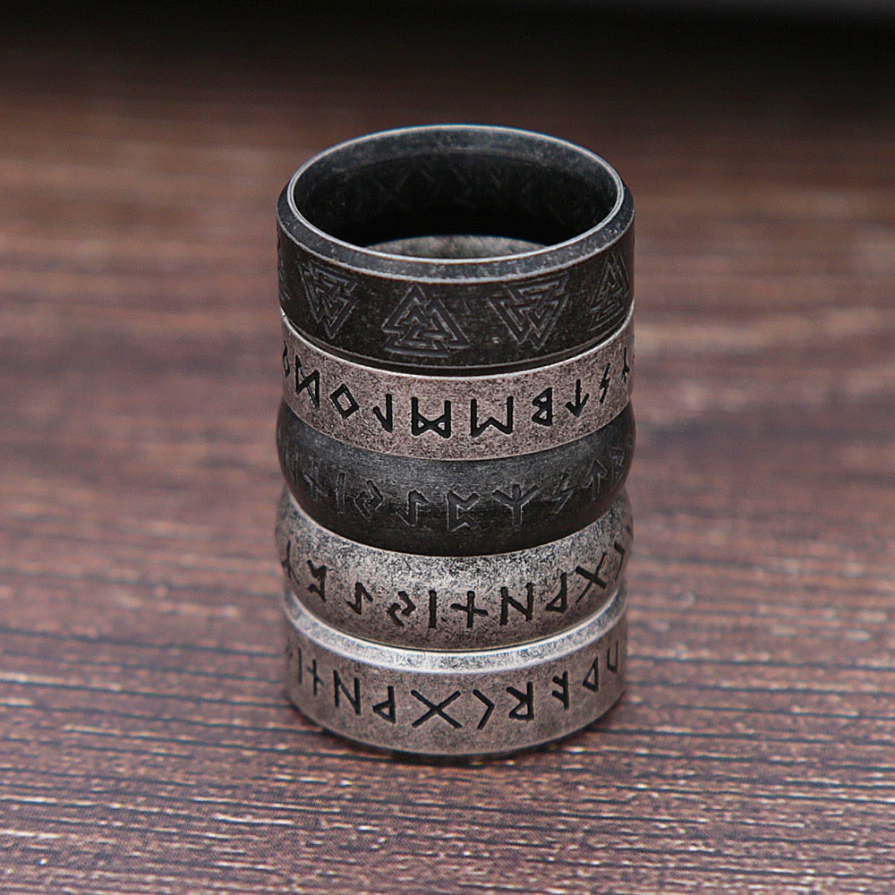 Nordic Viking Runes Ring