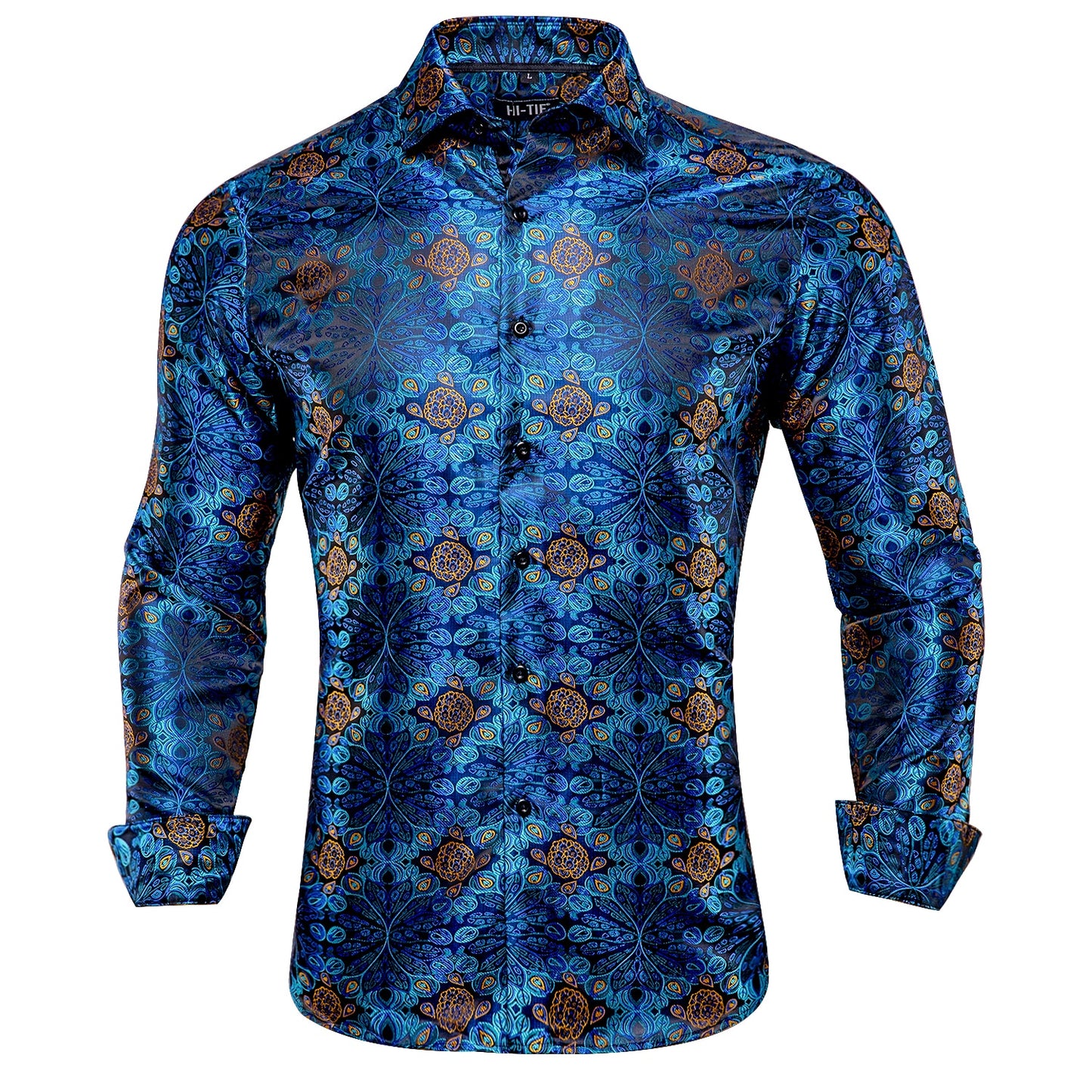 S-3XL Silk Men's Formal Shirts - 16 COLOURS