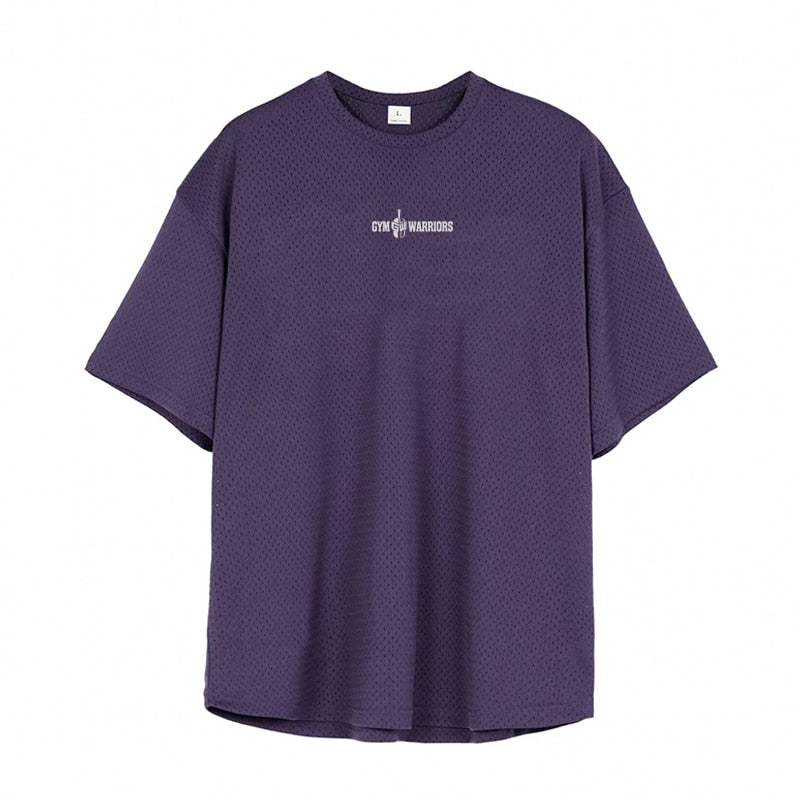 M-3XL Men's Mesh Oversized Sporting T-shirt - 4 COLOURS