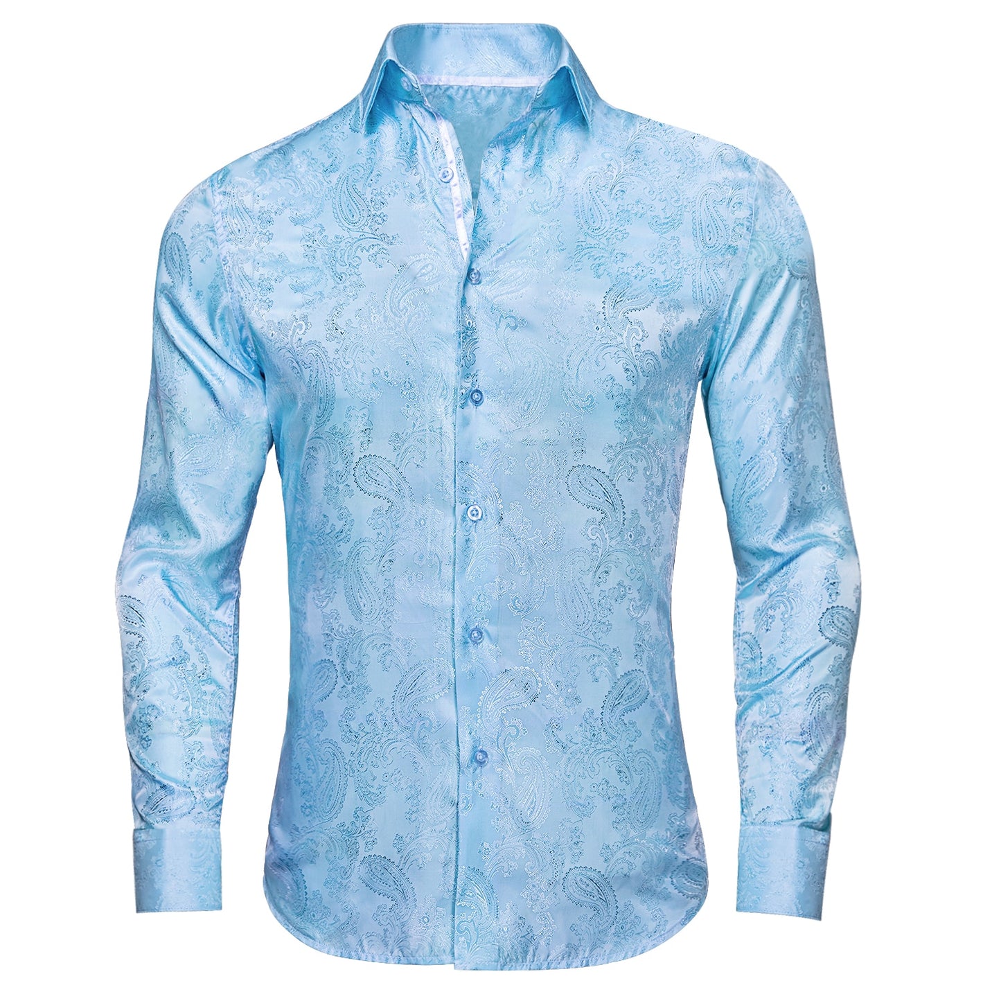 S-3XL Silk Men's Formal Shirts - 16 COLOURS