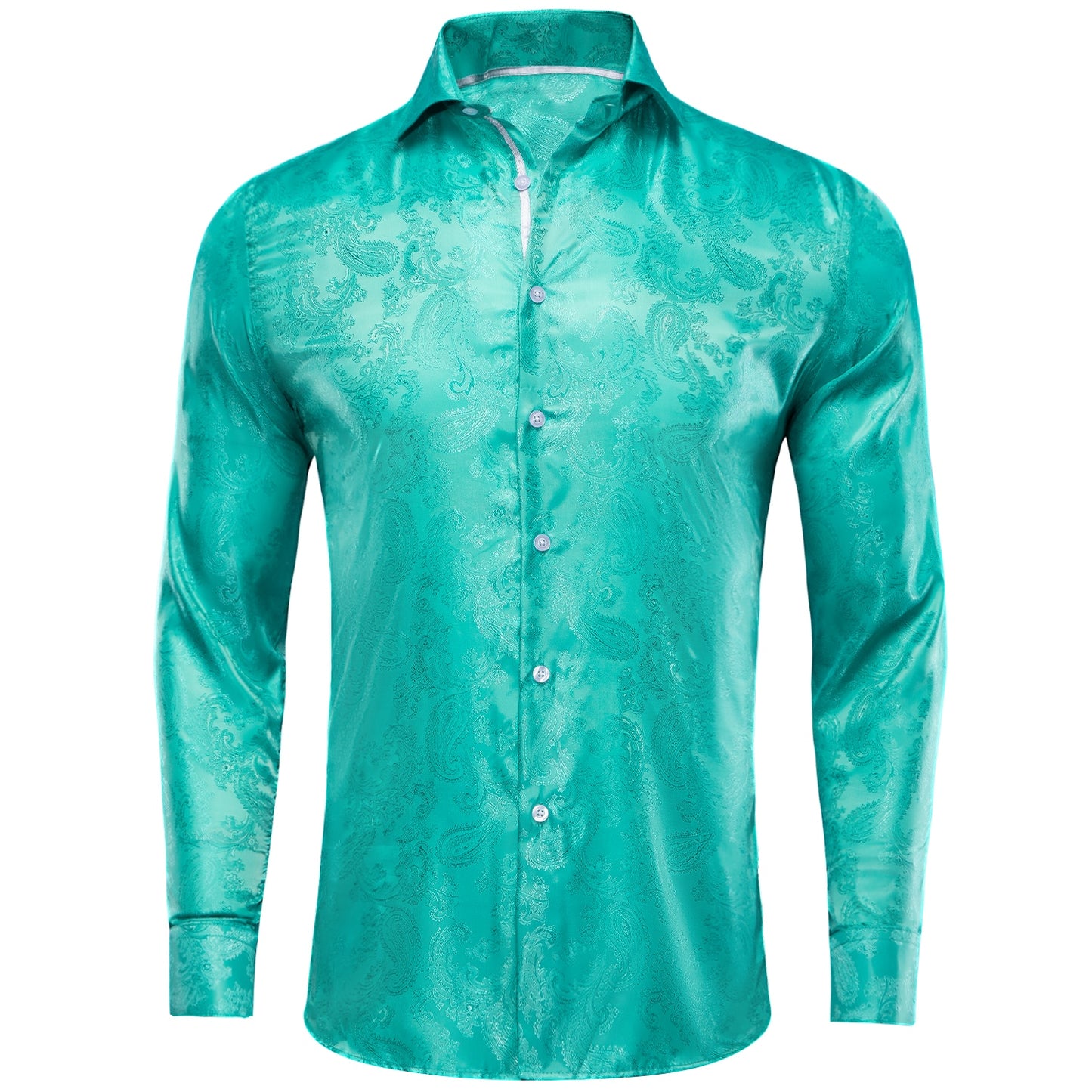 S-3XL Silk Men's Formal Shirts - 16 COLOURS