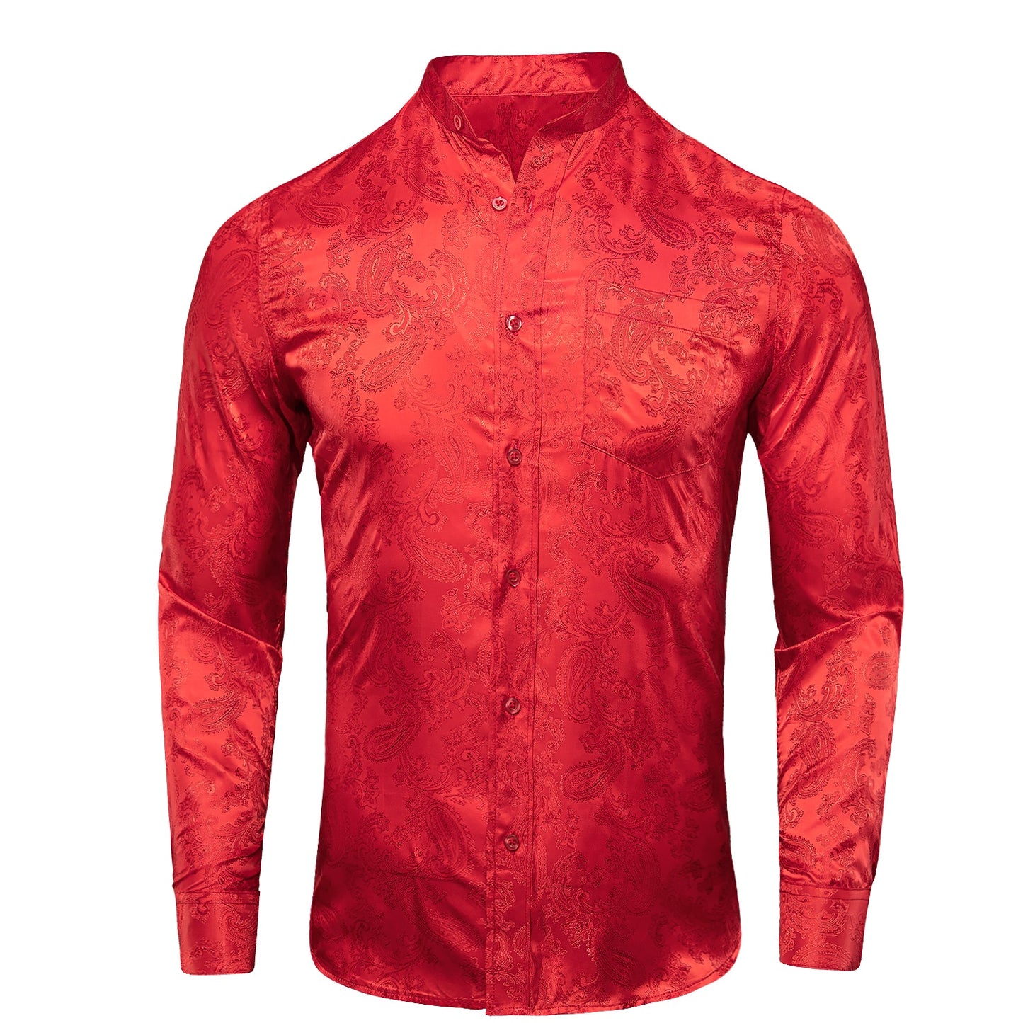 S-3XL Silk Men's Formal Shirts - 16 COLOURS