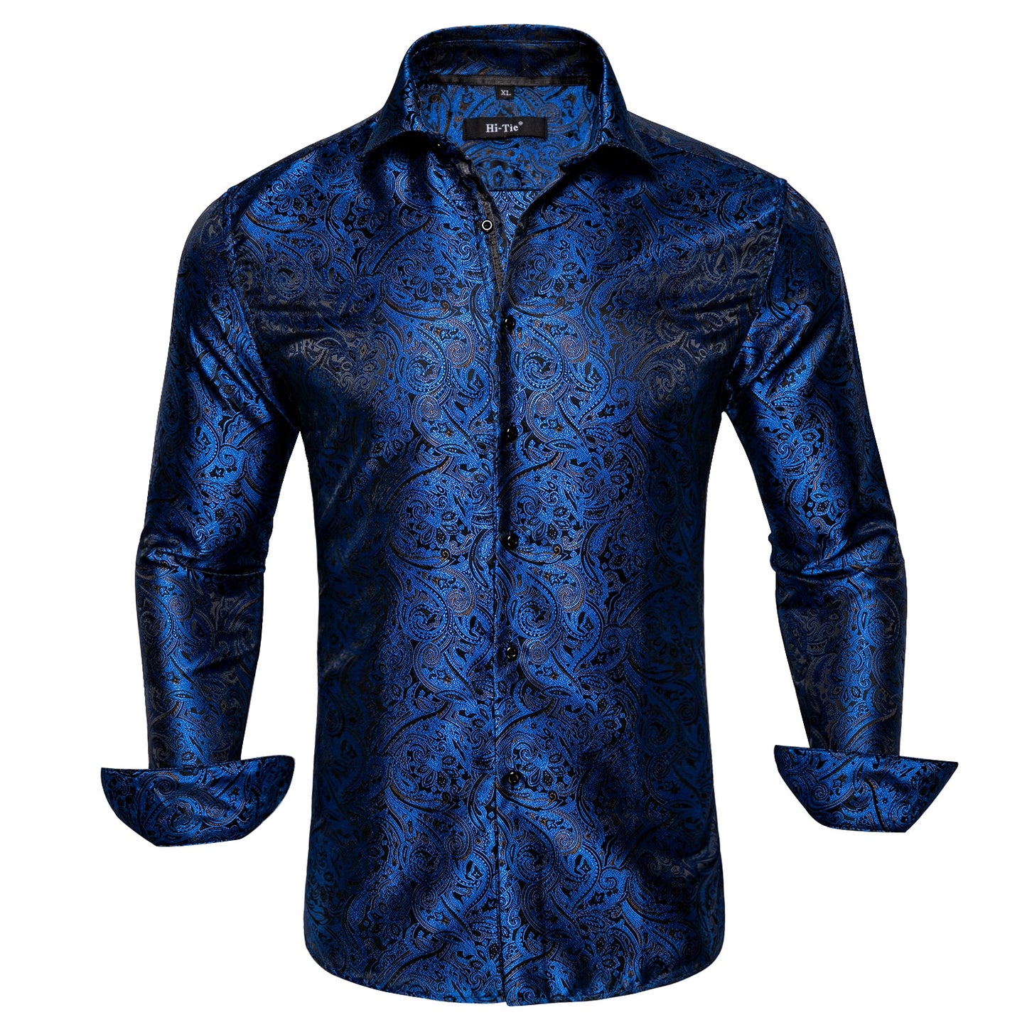 S-3XL Silk Men's Formal Shirts - 16 COLOURS