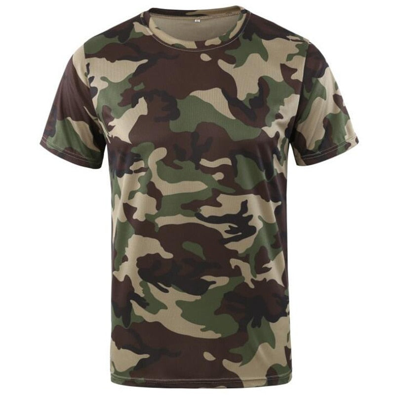 S-XXXL Quick-drying Camouflage T-shirts - MANY COLOURS