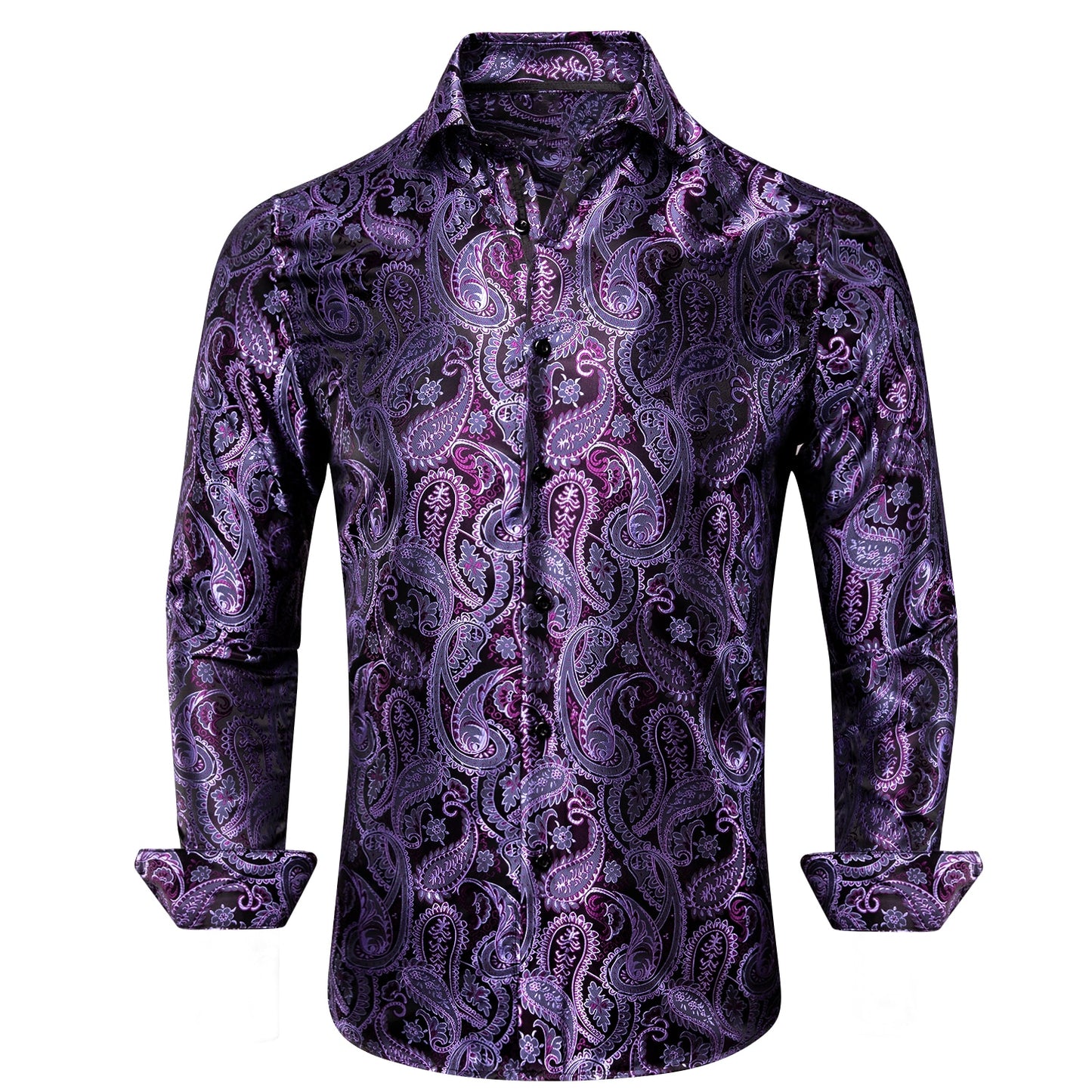 S-3XL Silk Men's Formal Shirts - 16 COLOURS