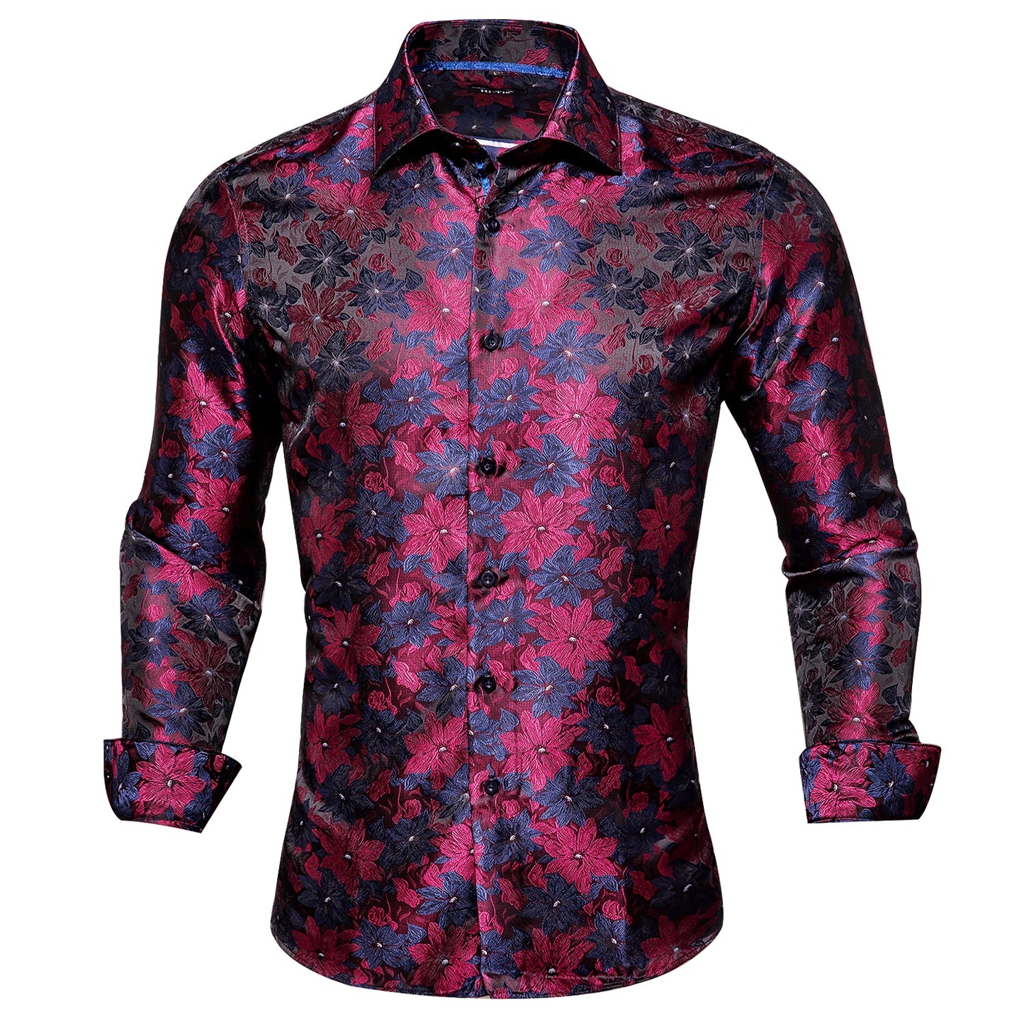 S-3XL Silk Men's Formal Shirts - 16 COLOURS