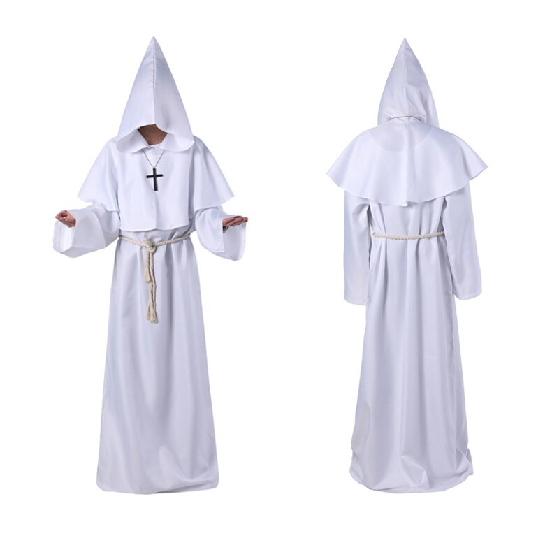 Cosplay Medieval Monk Friar Robe Priest Wizard Suit - 7 Colours