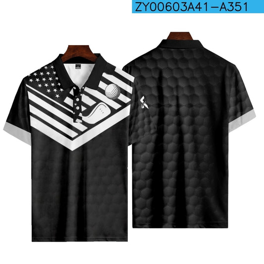 L-5XL Men's Golf Polos Shirts -16 COLOURS