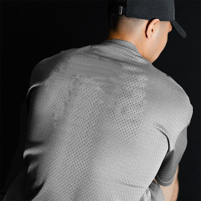 M-3XL Men's Mesh Oversized Sporting T-shirt - 4 COLOURS