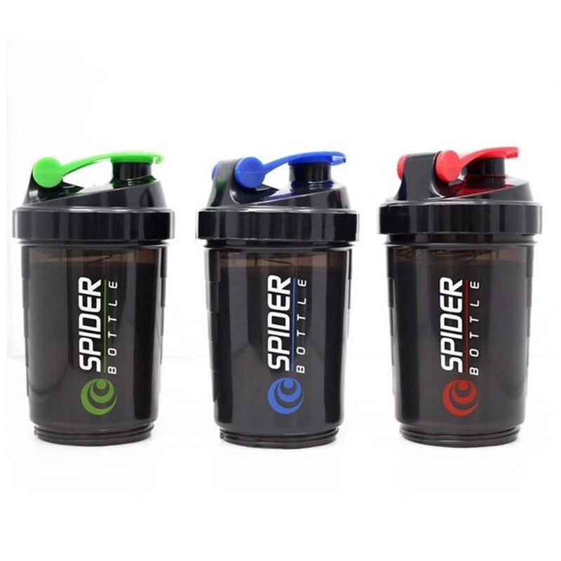3 Layer Shaker Protein Powder Bottle - 7 colours