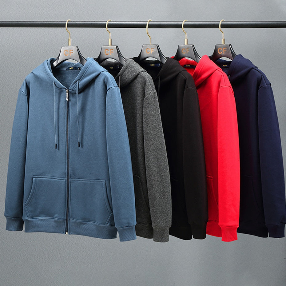 L-11XL Men's Fleece Hoodie Jacket - 5 colours