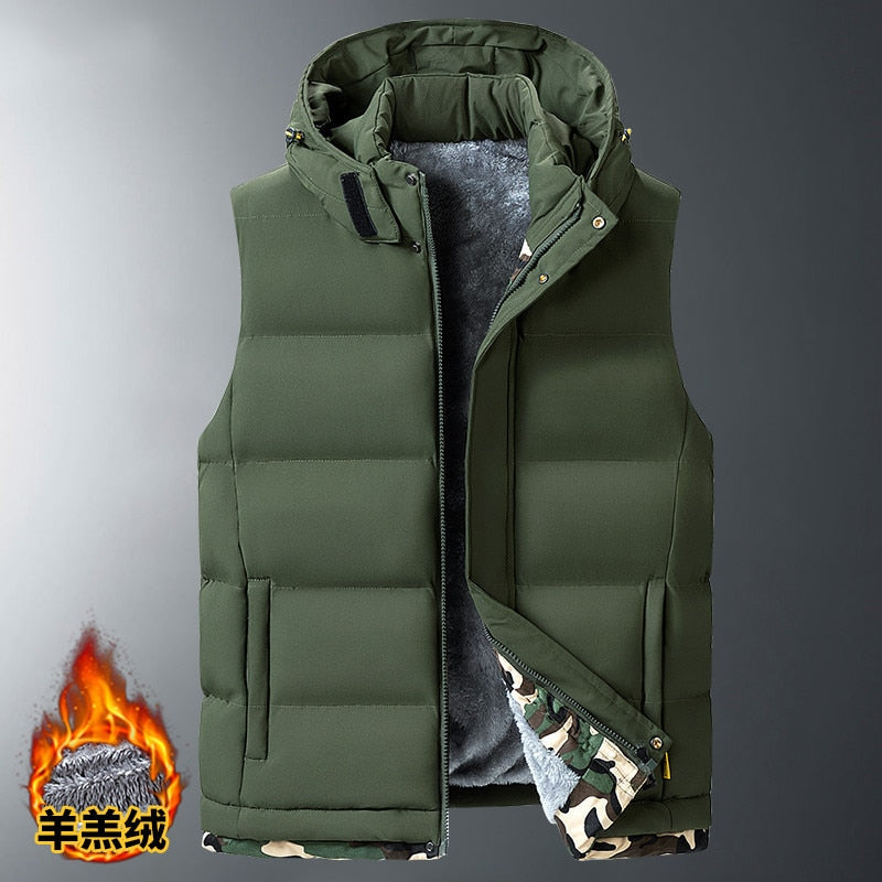 S-8XL Fleece Sleeveless Jacket - 4 colours