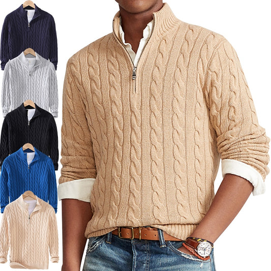 S-XXL 100% Cotton Cable Knit Sweater - 5 COLOURS