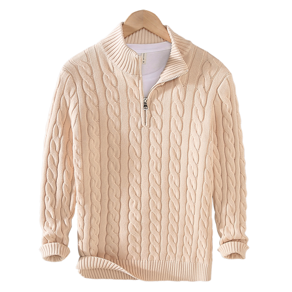 S-XXL 100% Cotton Cable Knit Sweater - 5 COLOURS
