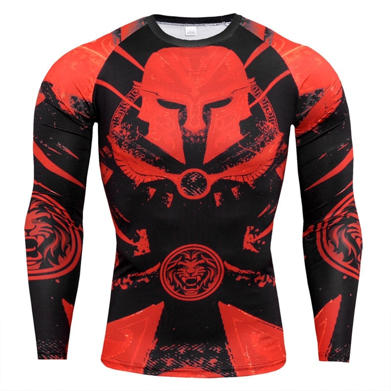 S-XXXL Long Sleeve Sporting Compression Tee - 16 STYLES
