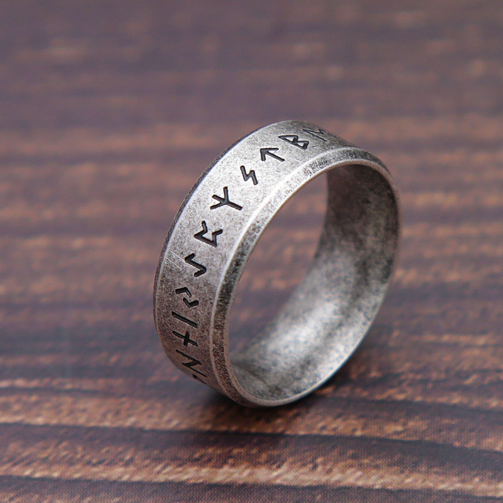 Nordic Viking Runes Ring