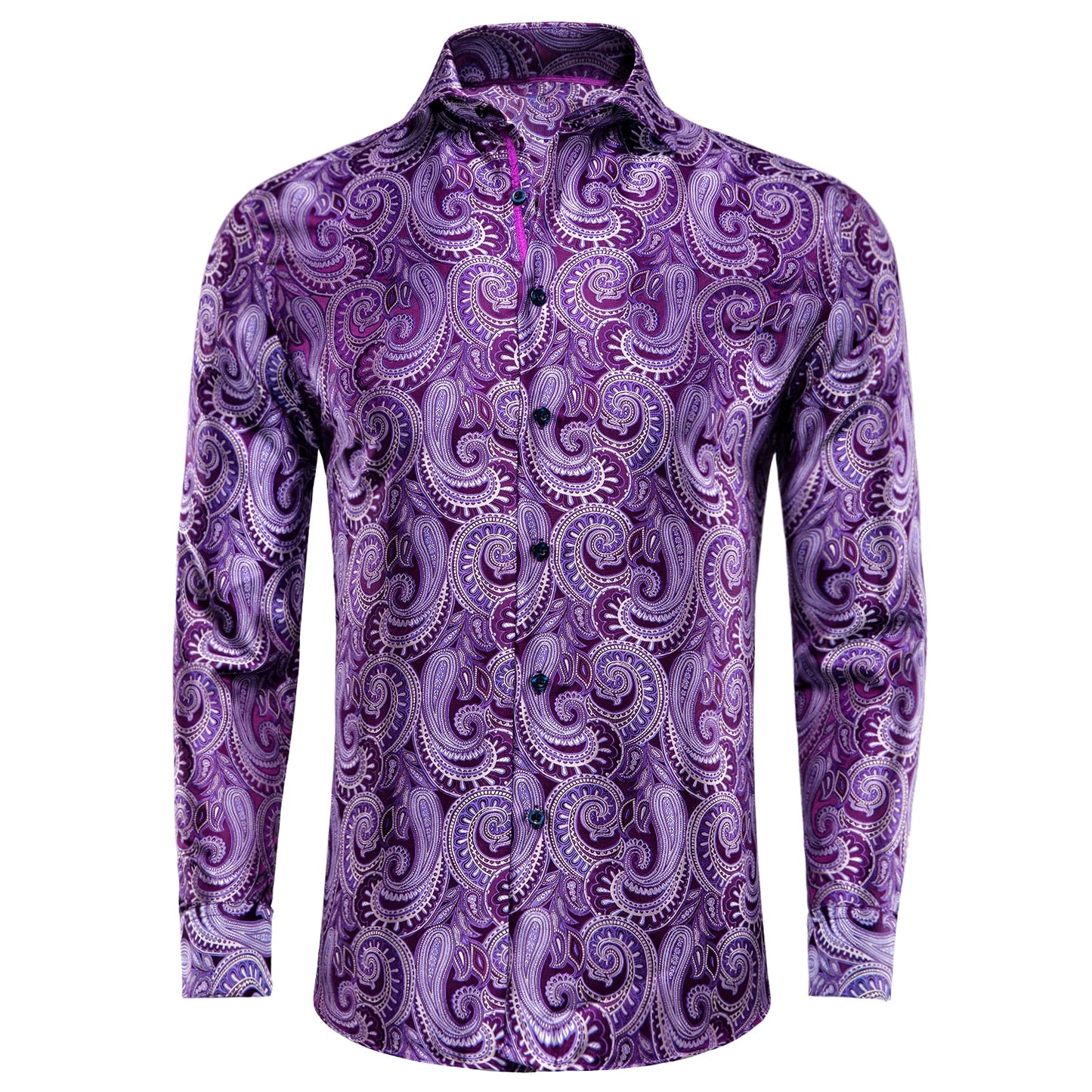 S-3XL Silk Men's Formal Shirts - 16 COLOURS