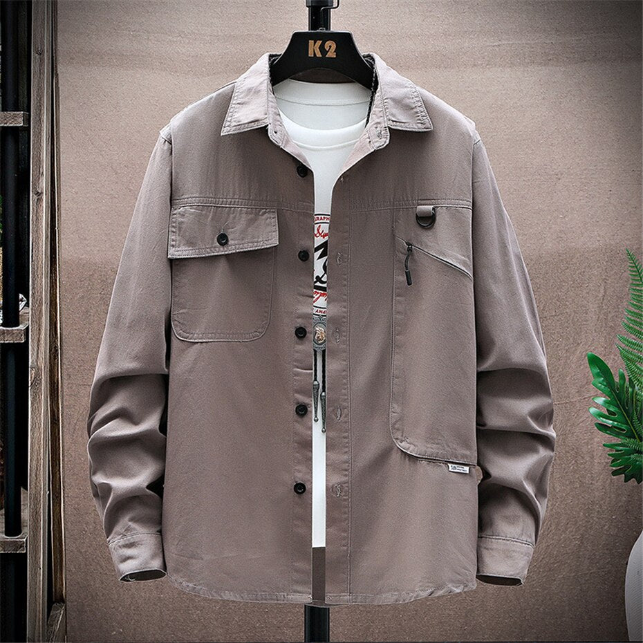 XS-XXL Layering Cargo Shirts - 2 Colours