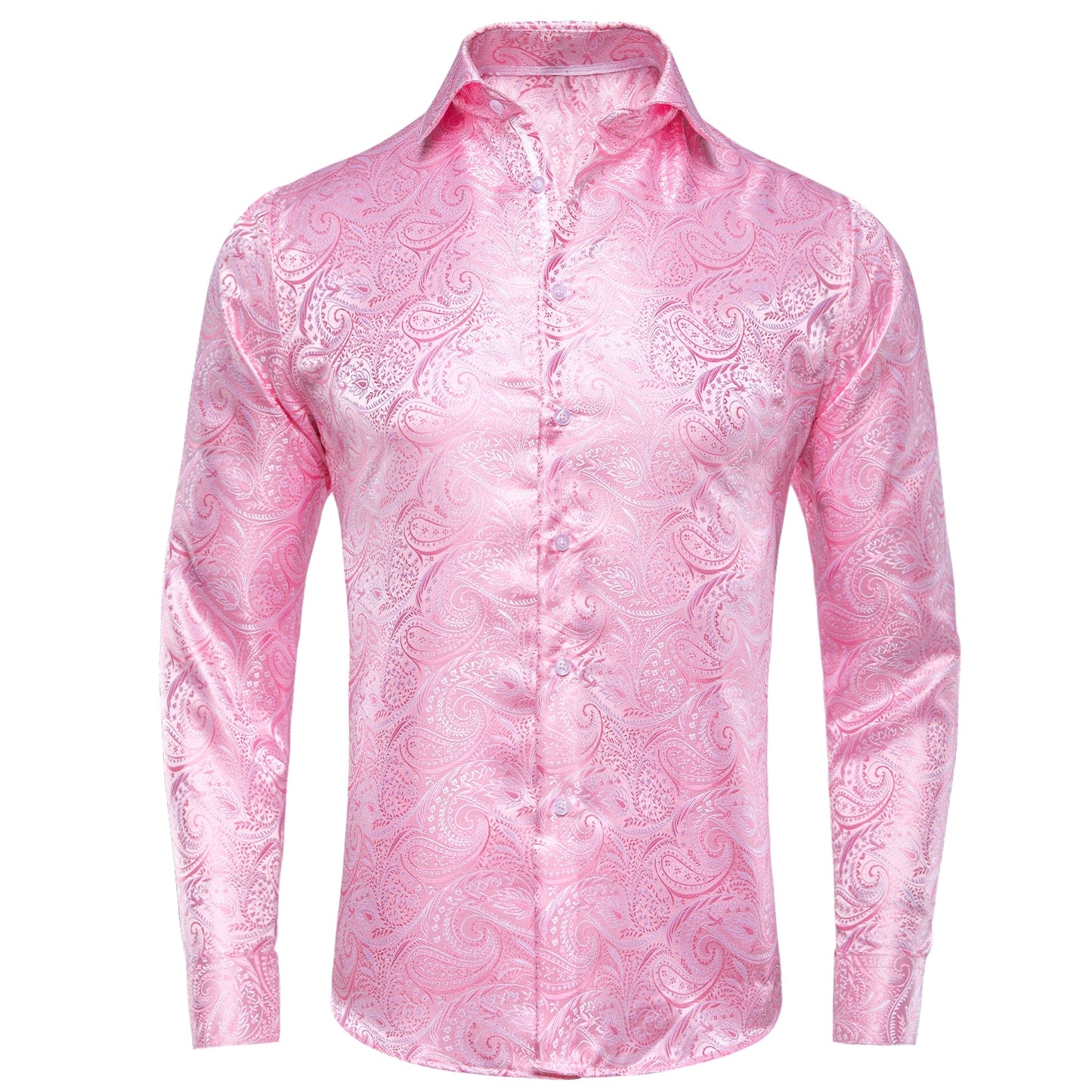 S-3XL Silk Men's Formal Shirts - 16 COLOURS