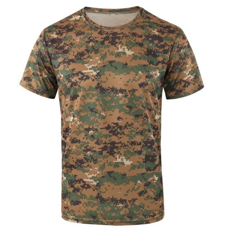 S-XXXL Quick-drying Camouflage T-shirts - MANY COLOURS