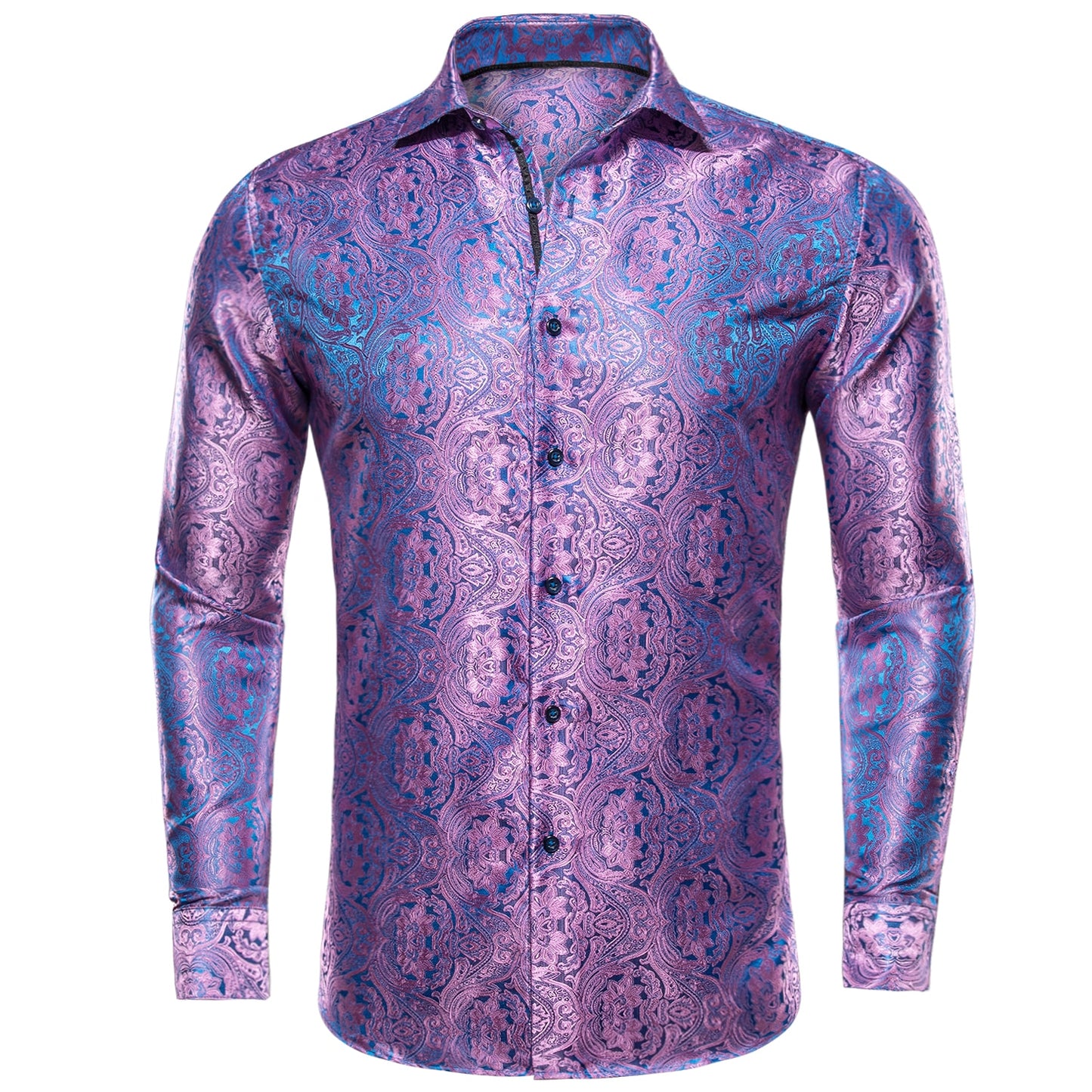 S-3XL Silk Men's Formal Shirts - 16 COLOURS