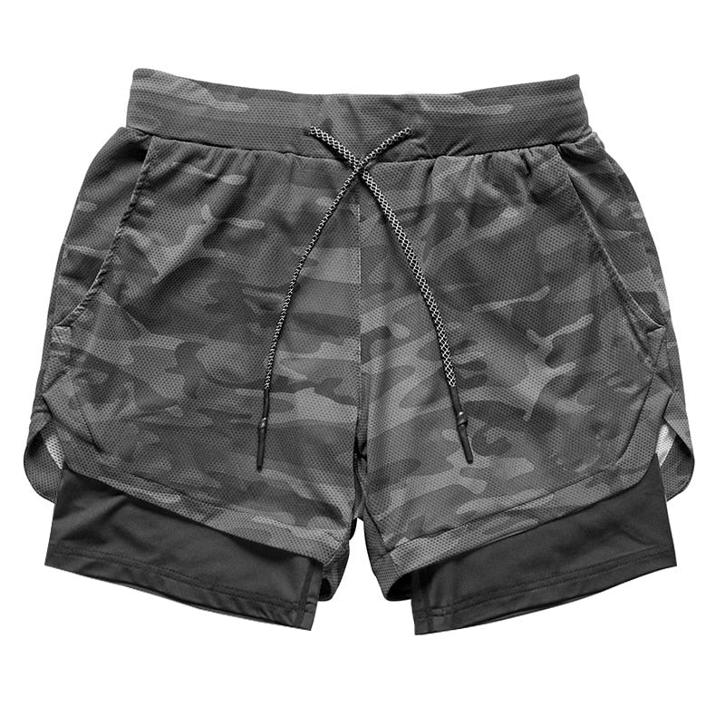 M-3XL 2 In 1 Gym Shorts - 17 COLOURS