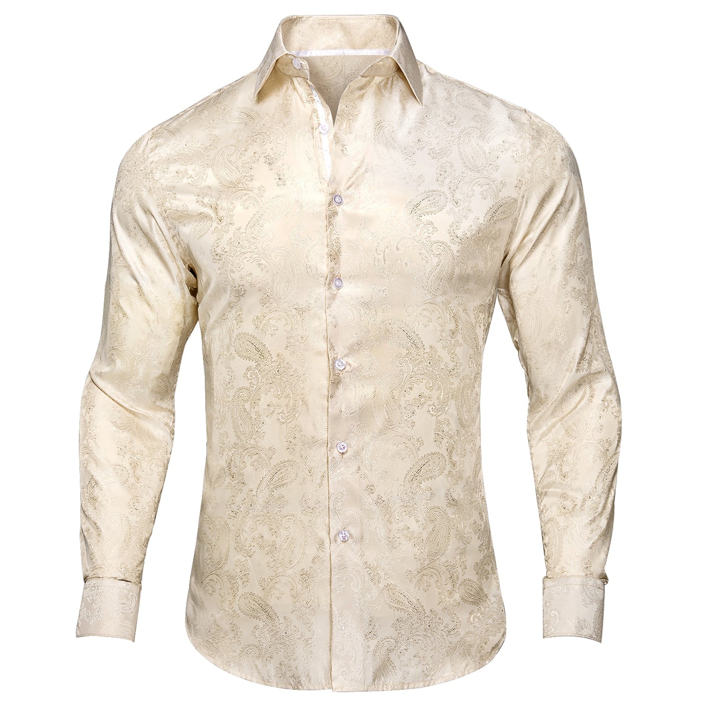 S-3XL Silk Men's Formal Shirts - 16 COLOURS