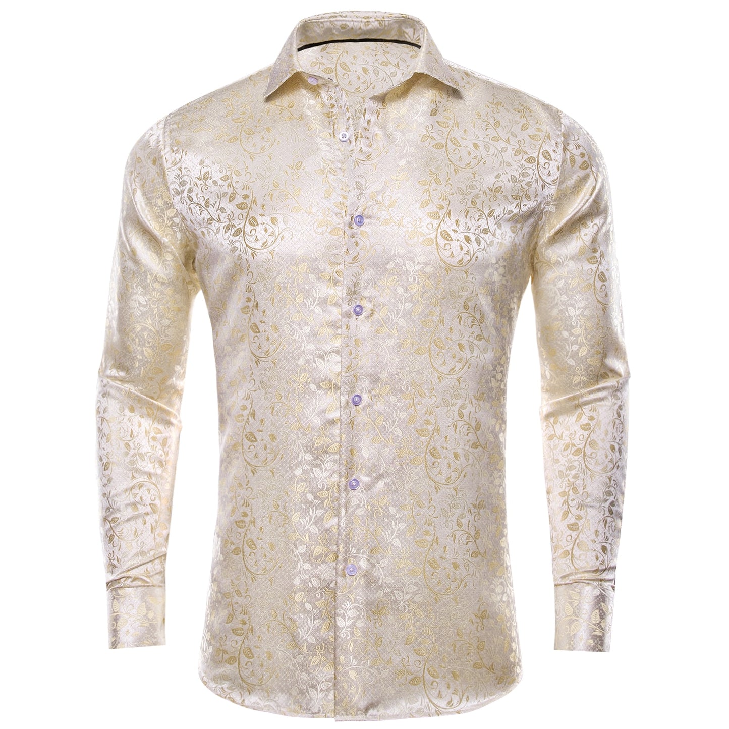 S-3XL Silk Men's Formal Shirts - 16 COLOURS