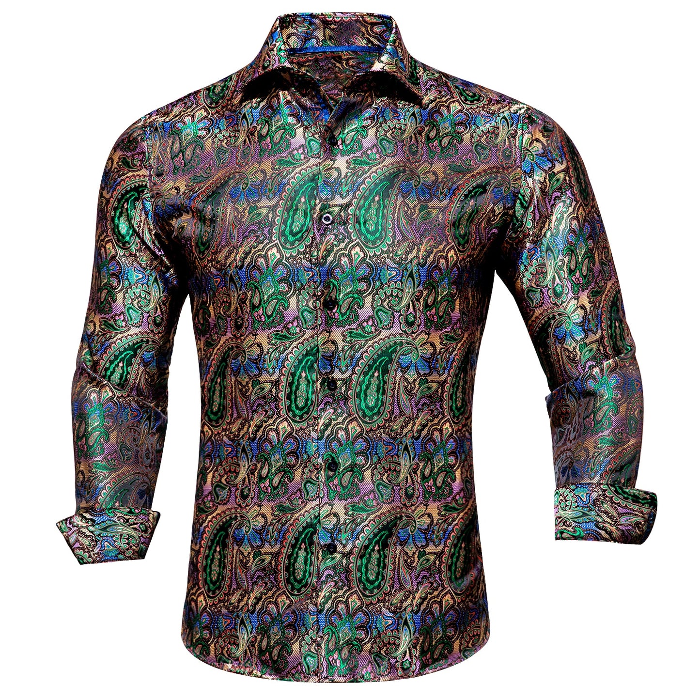 S-3XL Silk Men's Formal Shirts - 16 COLOURS